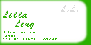 lilla leng business card